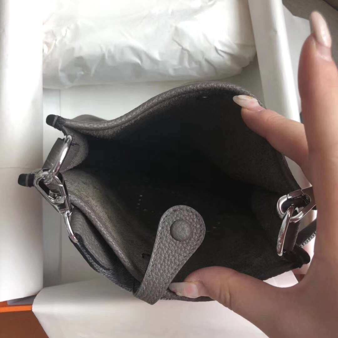 에르메스 미니 에블린16 그리스메이어 은장 토고가죽